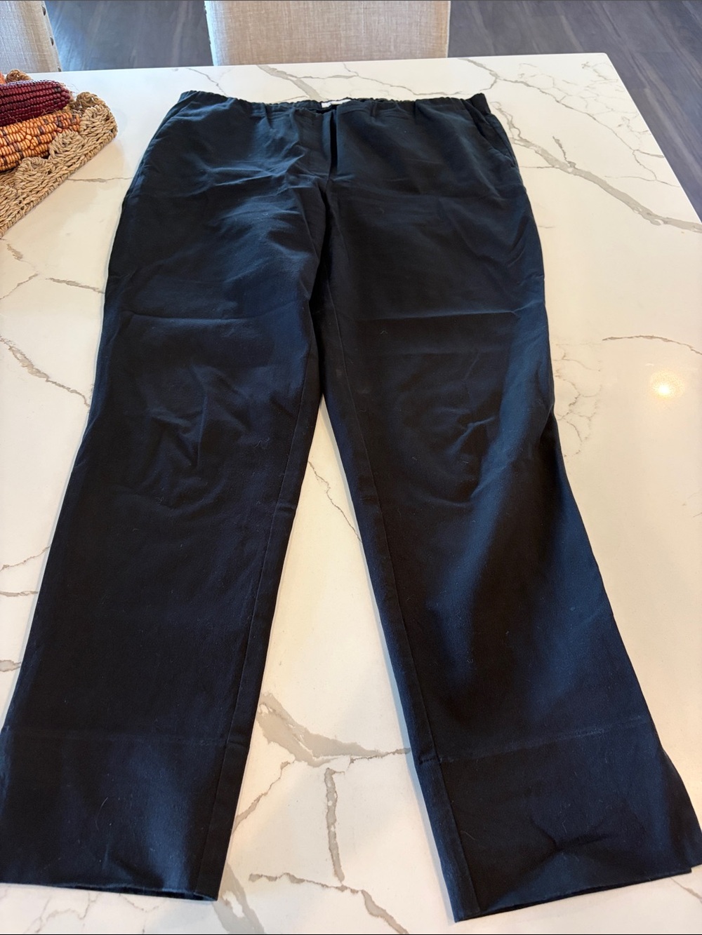 J. Jill Black Cropped Straight Pants long